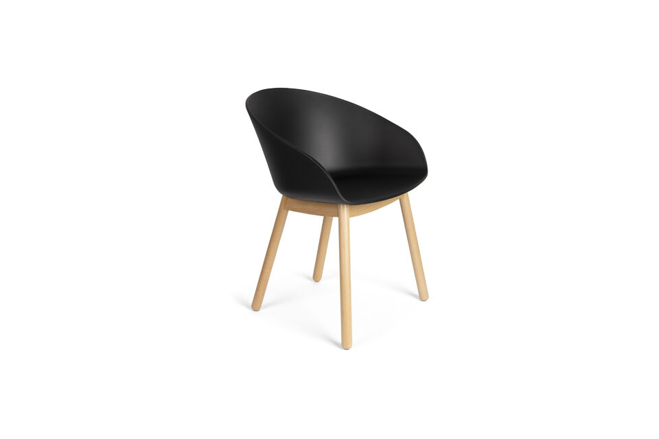 Black plastic armchair Void Zuiver