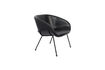 Miniature Black PU leather lounge chair Feston 12