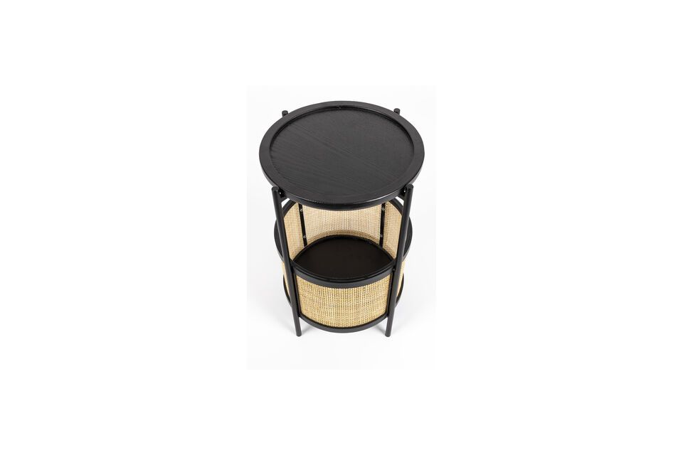 The black color adds a touch of sophistication and modernity