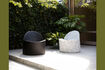 Miniature Black spotted recycled plastic armchair Bloom 2