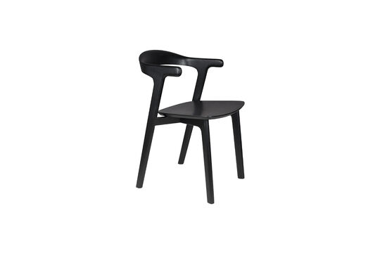 Black wood dining chair Northwood Clipped