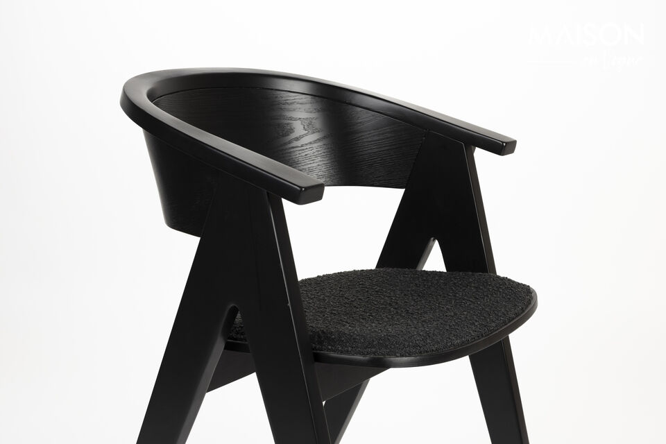 Black wooden armchair NDSM Ndsm - 17