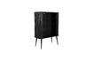 Miniature Black Wooden Barber Cabinet 5