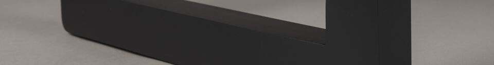 Material Details Black wooden bench Jakub