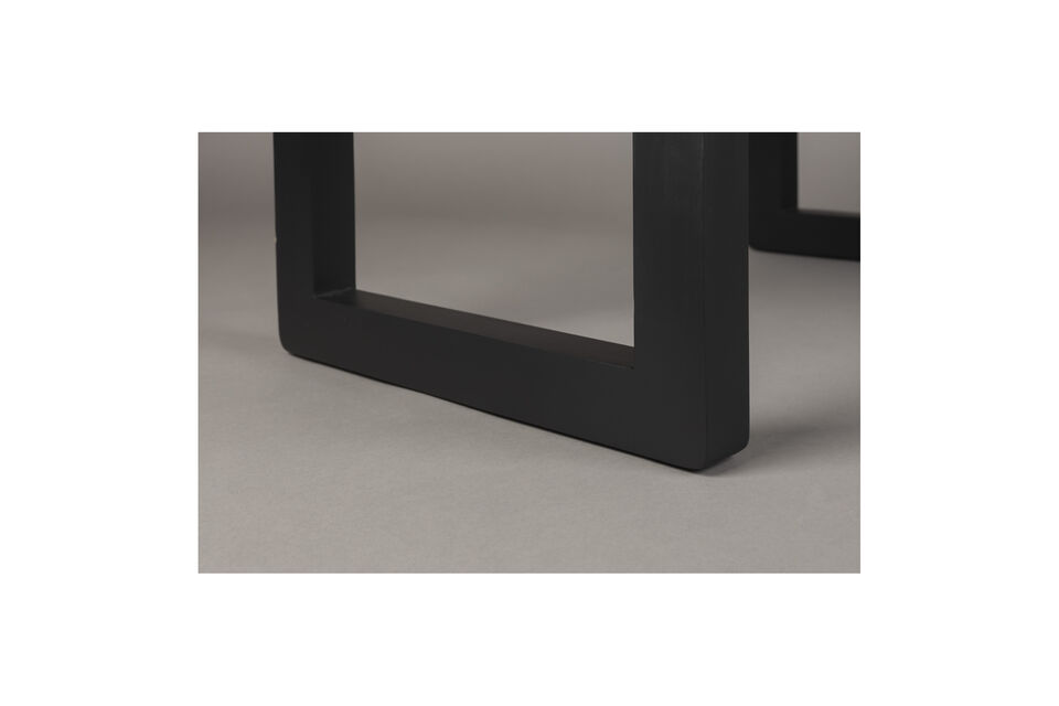 Black wooden bench Jakub DutchBone