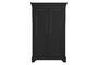 Miniature Black wooden cabinet Isabel Clipped