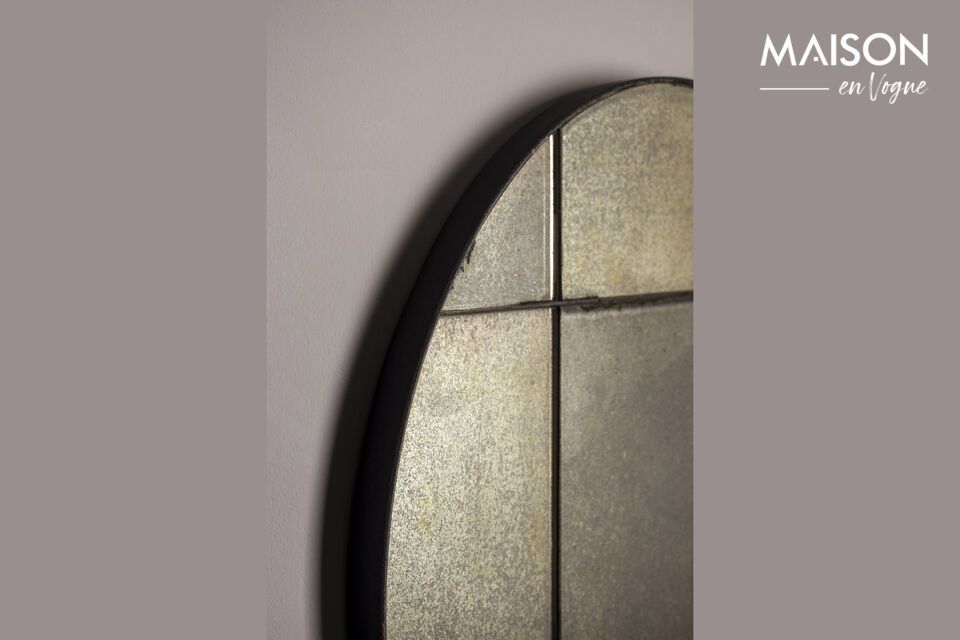 Bring style and functionality with an elegant black mirror.