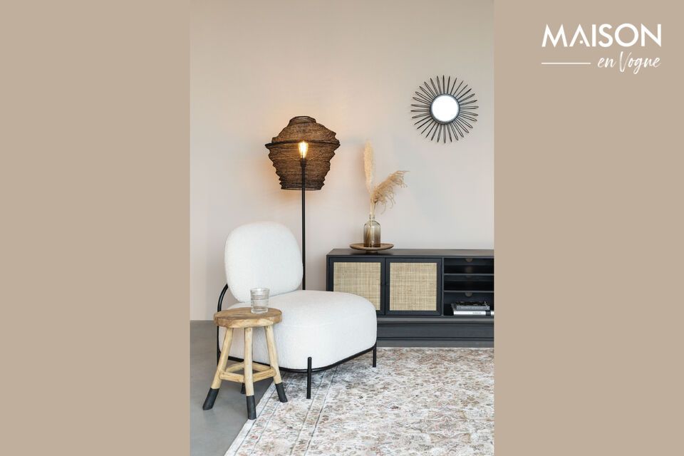 Refinement and functionality with our black wooden sideboard.