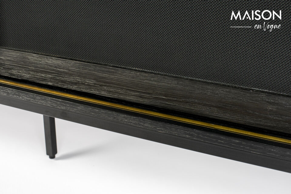 Black wooden sideboard Hardy - 20