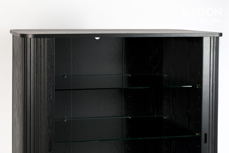 Black wooden storage cabinet Barbier - 6
