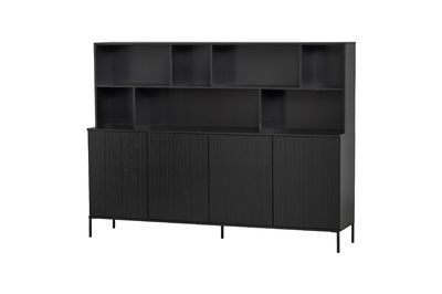 Black wooden wall cabinet New