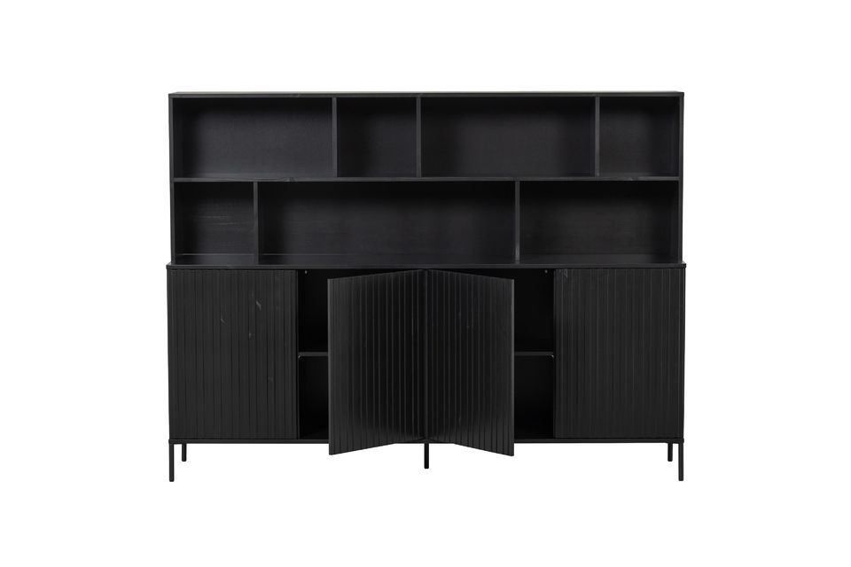 The New Gravure wall cabinet is equipped with metal feet with a height of 15 cm for a diameter (ø)
