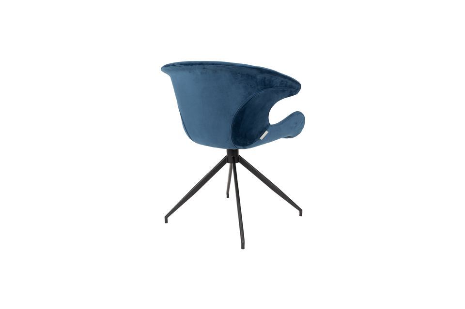 Blauer Sessel aus Stoff Mia - 8