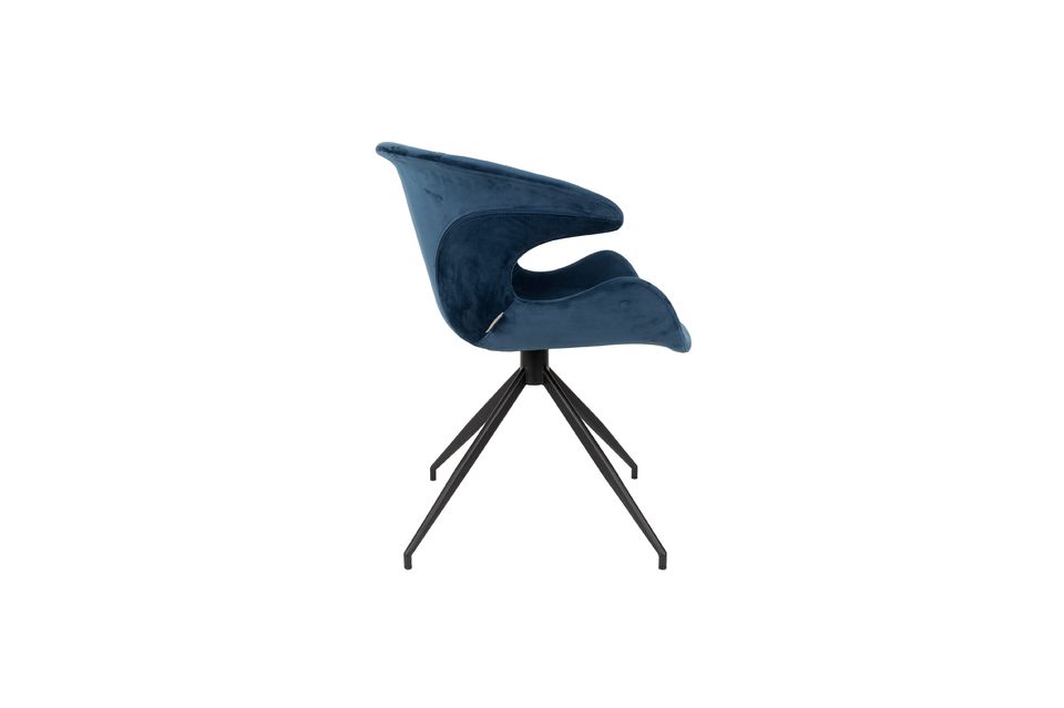 Blauer Sessel aus Stoff Mia - 9