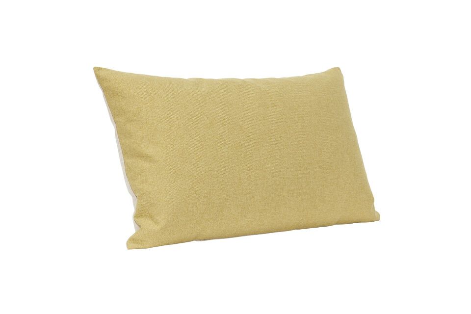 Bliss blue and yellow fabric cushion Hübsch