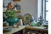 Miniatuur Bloempot visvorm van groen steengoed Hiro 2