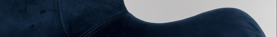 Material Details Blue fabric armchair Mia
