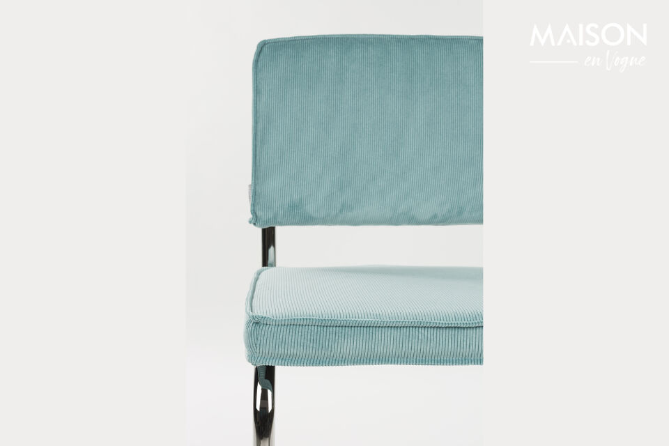 Blue fabric chair Ridge Kink Rib - 19
