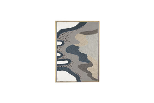 Blue fabric picture Coastal Clipped