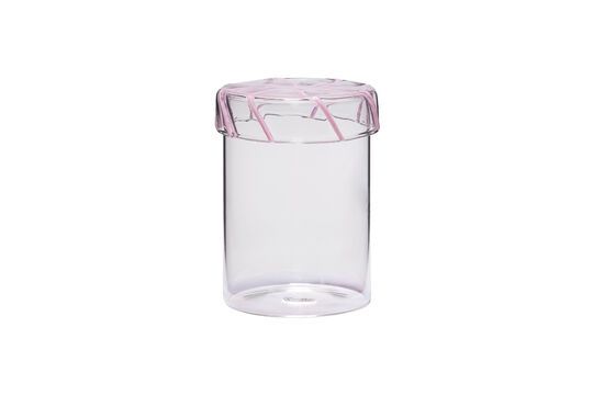 Bocal en verre rose Heir