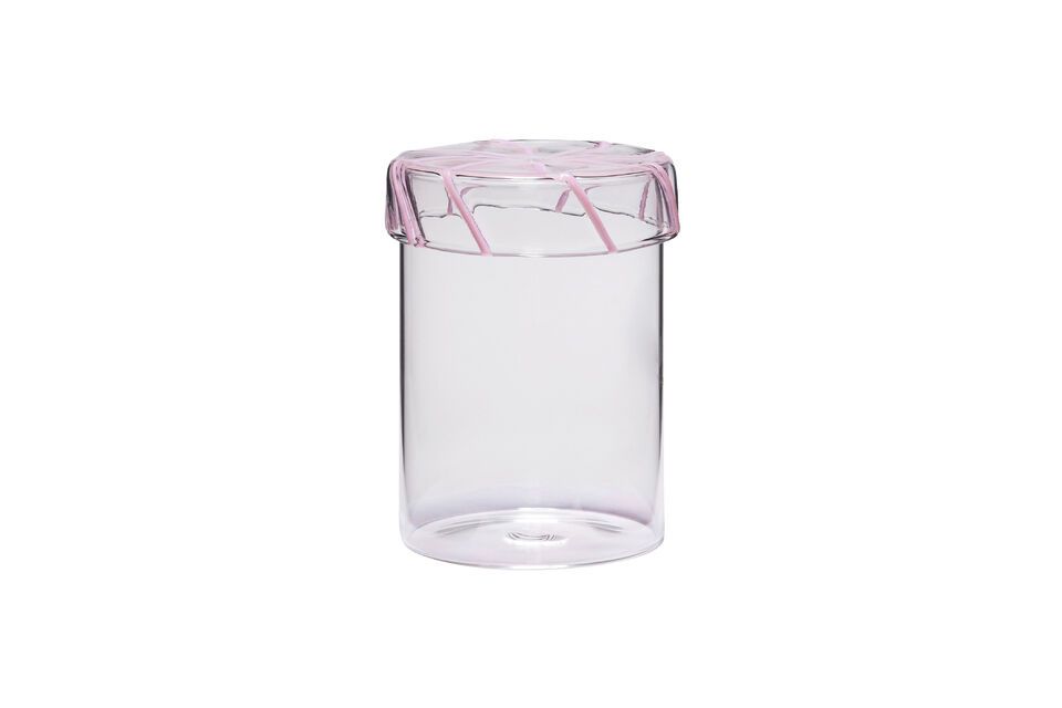 Bocal en verre rose Heir Hübsch