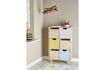Miniatuur Boekenkast met lades van meerkleurig paulownia Calle 4