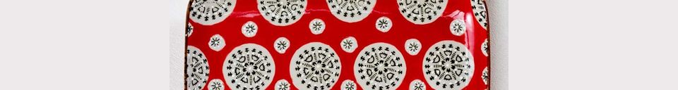 Materiali prima di tutto Bohemian piatto in ceramica