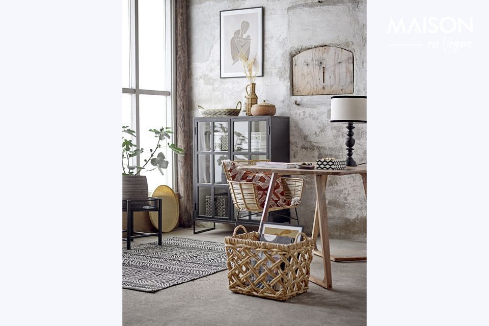 Une boîte avec couvercle signée Bloomingville dans un esprit cosy