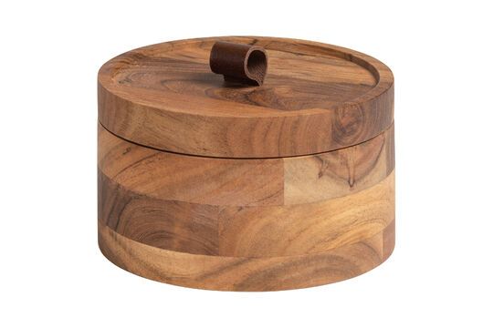 Boite en bois d acacia beige Novan