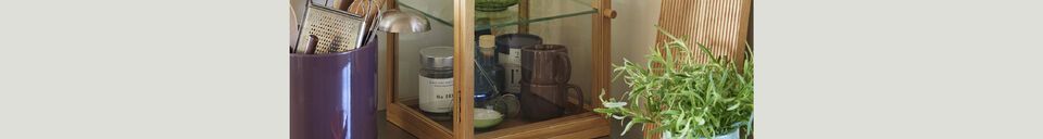 Mise en avant matière Boîte en bois de chêne naturel petite Poetic
