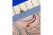 Miniature Boîtes de rangement Lot de 2 Carton Sable et Rose HDkeep 3