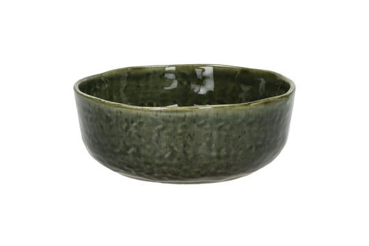 Bol à soupe en grès vert foncé Spiro