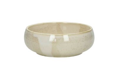 Bol de porcelana beige para cereales Nougat