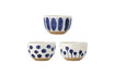 Miniature Bol lot de 3 Ø12,5 cm en grès bleu Linora 1