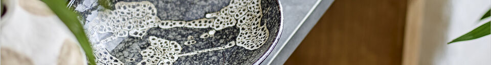 Mise en avant matière Bol Ø24 cm en grès gris Sway