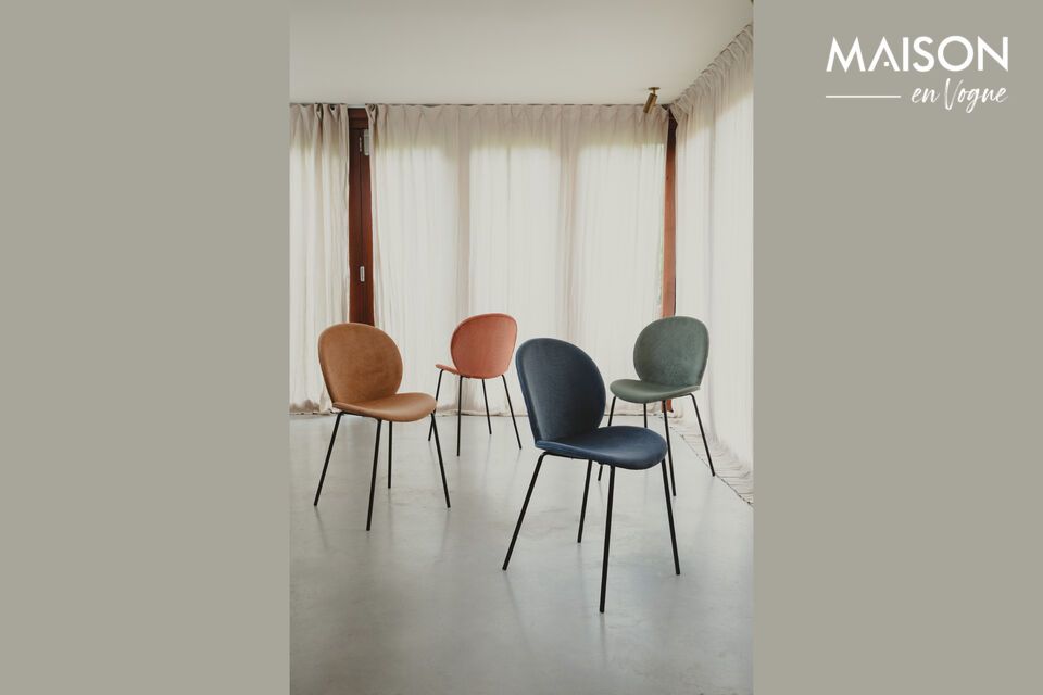 The Bonnet chair is available in a captivating range of warm