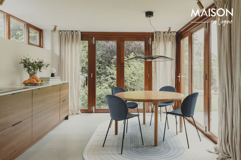 Bonnet blue velvet chair - 7