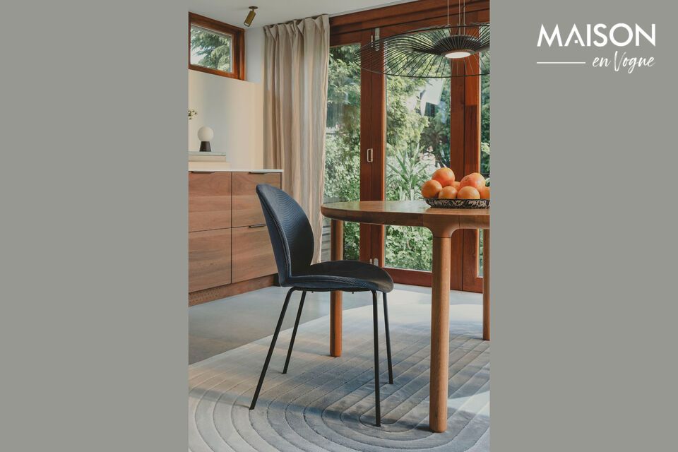 Bonnet blue velvet chair - 8