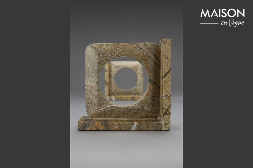 Book End Satpura Brown Marble (Set of 2) DutchBone