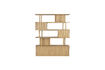 Miniature Bookcase in natural walnut veneer Barbier 1