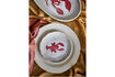 Miniatuur Bord set van 4 in rood steengoed Hadden 2