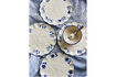 Miniatuur Borden (set van 4) Ø20,5 cm van blauw aardewerk Eimy 3