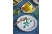 Miniatuur Borden (set van 4) Ø21 cm groen steengoed Hadden 3