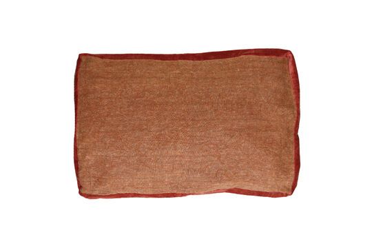 Borders cinnamon linen cushion