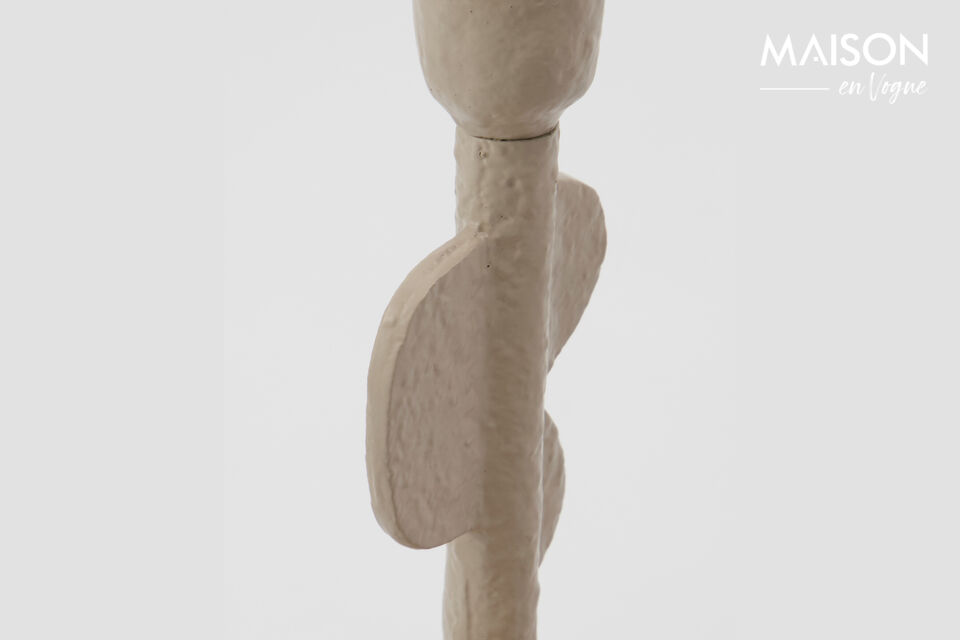 Crafted in cast aluminium with a captivating beige finish