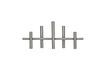 Miniature Bougeoir 45 cm fer argent antique HDMaxi45 1