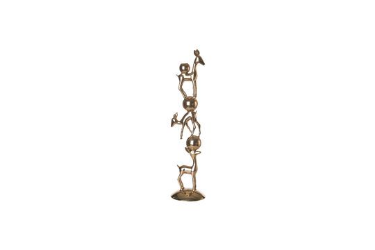 Bougeoir en aluminium recyclé doré Bambi