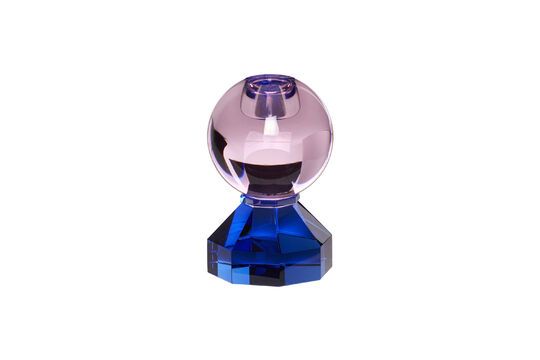 Bougeoir en cristal bleu Gem Détouré