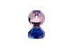 Miniature Bougeoir en cristal bleu Gem 1