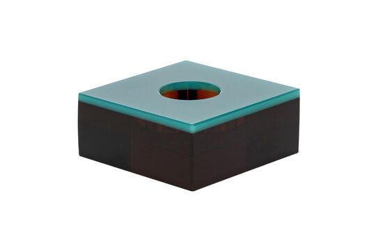 Bougeoir en cristal marron Flux